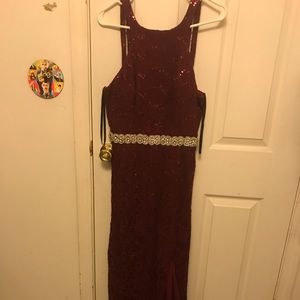 Maroon Gown
